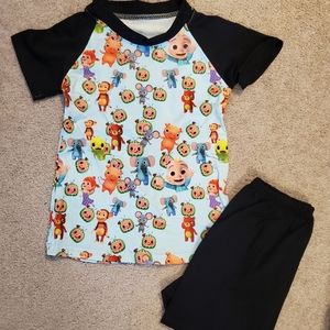 New size 6-12 month Cocomelon shorts outfit